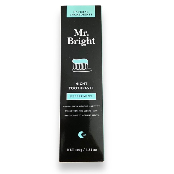 Mr Bright Night Toothpaste Peppermint 100g/ 3.52 oz Sealed - Picture 1 of 3